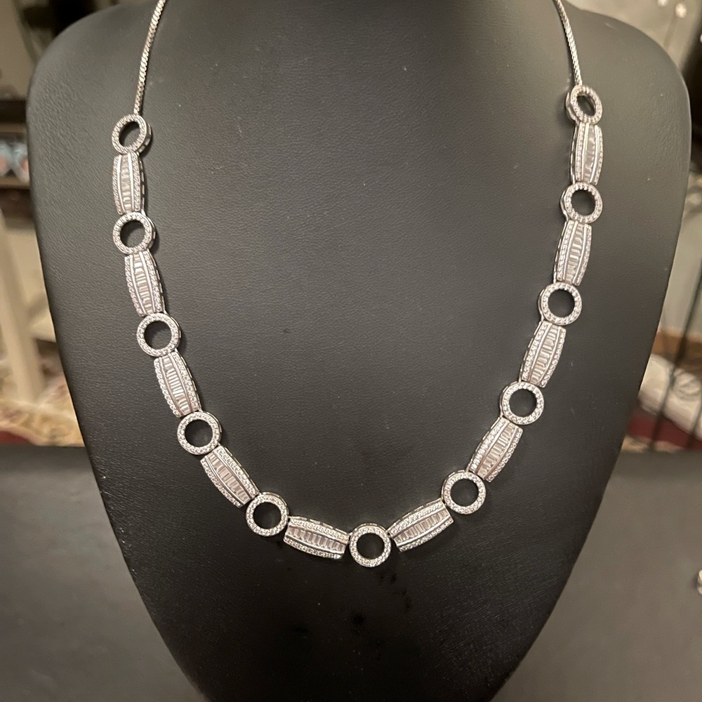 Sterling Silver Bellaluce Statement Necklace 57.6… - image 1